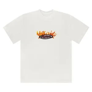 Cactus Jack by Travis Scott Flame Tee 'White', white